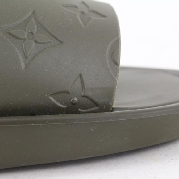 Louis Vuitton Khaki Green 37 Sunbath Flat Mule San - Picture 8 of 12
